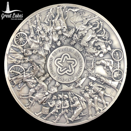 1776-1976 Medallic Art Company American Revolution Bicentennial Sterling Silver Round (18.330 Troy Oz)
