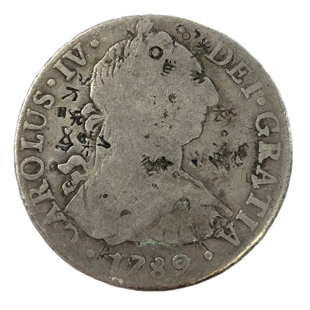 1789 Mo FM Mexico 8 Reales With Chopmarks