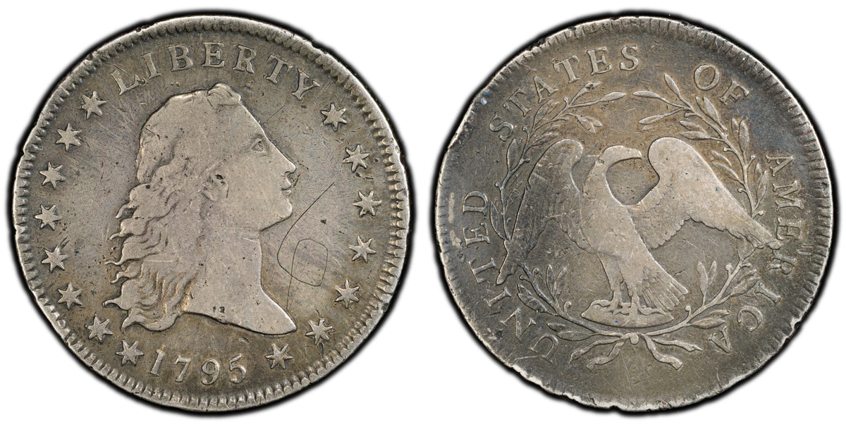 1795 Flowing Hair Dollar PCGS F Detail
