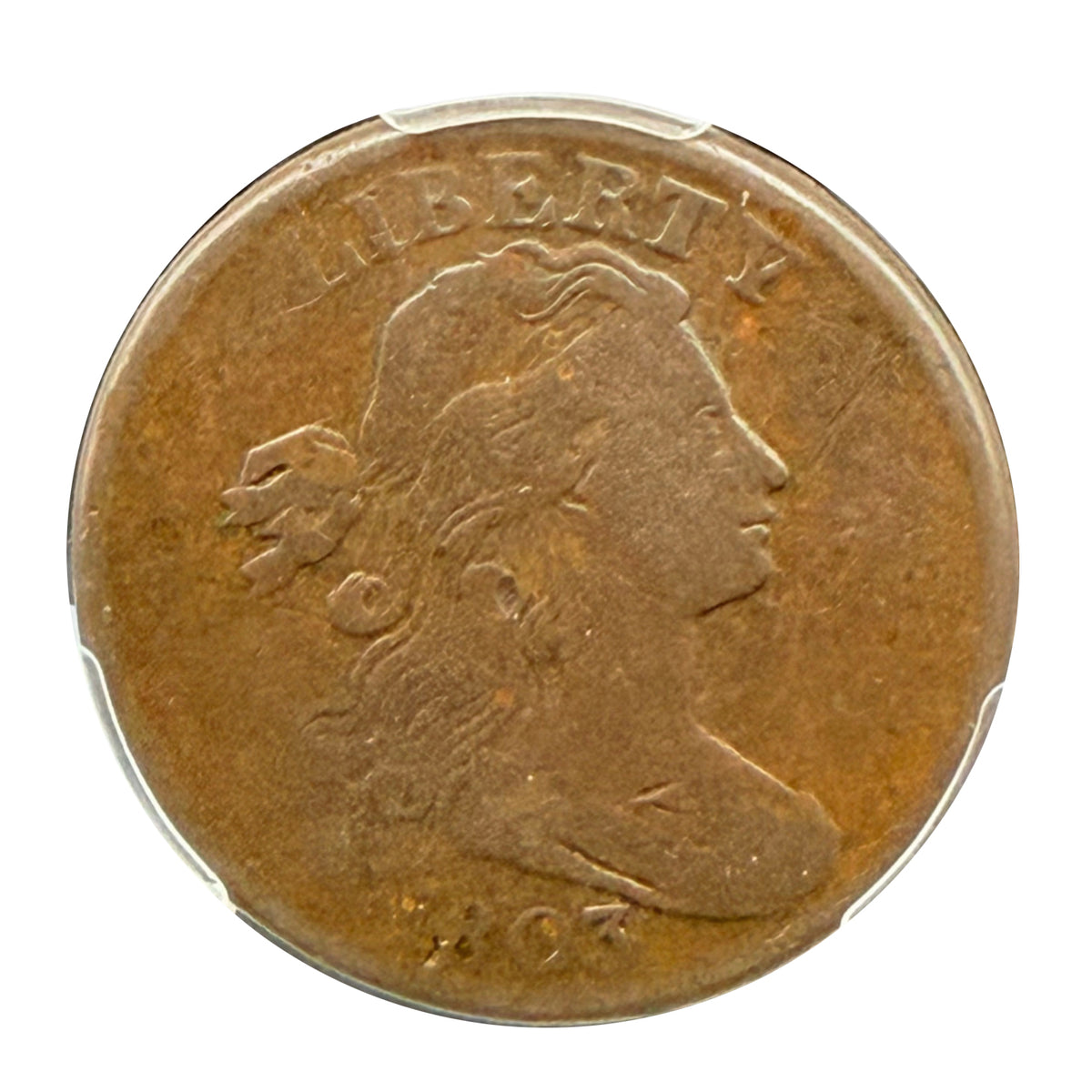 1803 Small Date Large Fraction Draped Bust Large Cent PCGS VG10