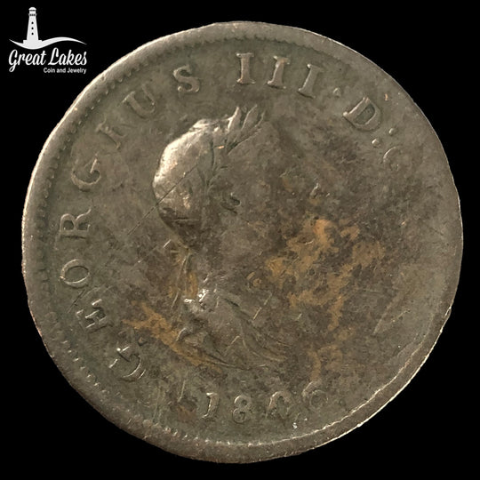 1806 Great Britain 1/2 Penny