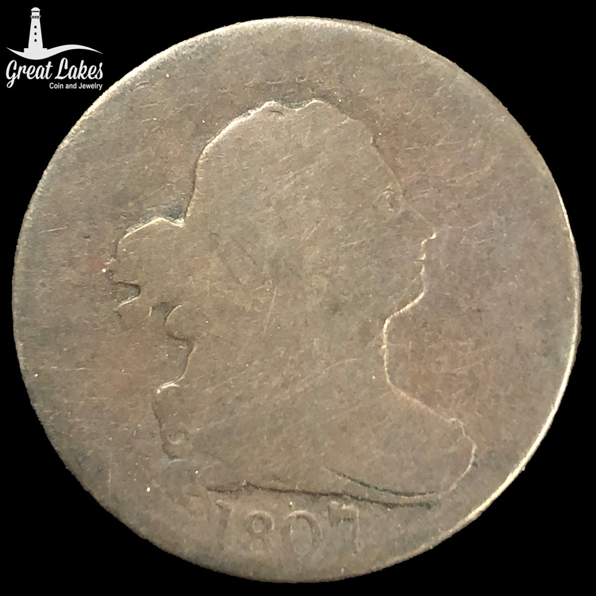 1807 Draped Bust Half Cent (AG)