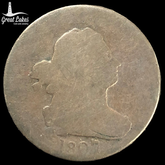 1807 Draped Bust Half Cent (AG)