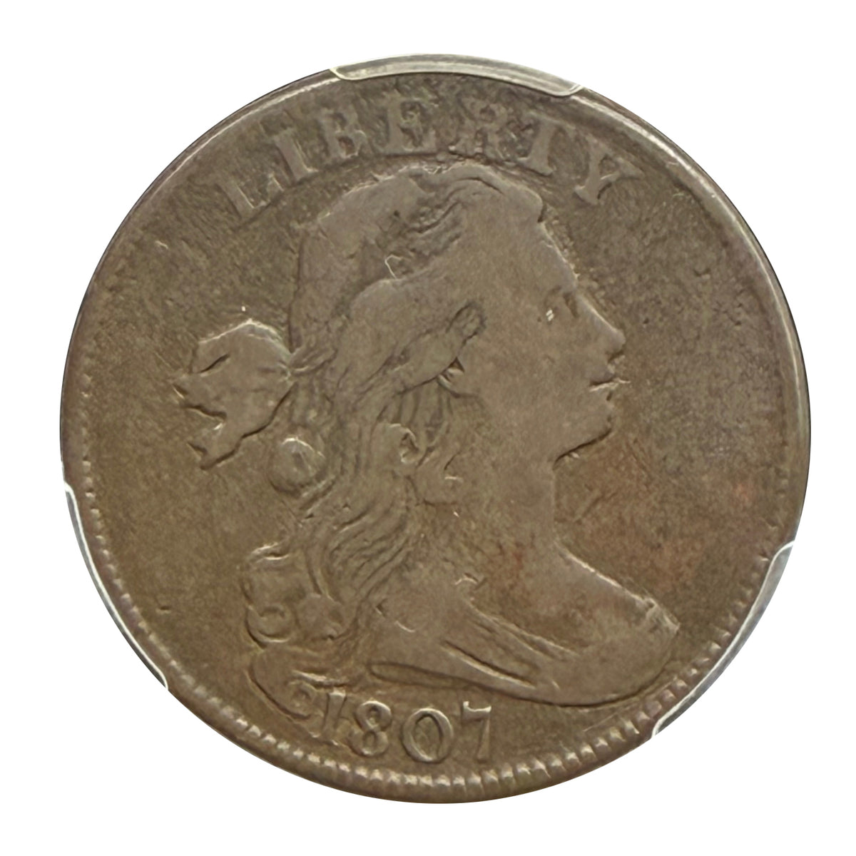 1807 Large Fraction Draped Bust Large Cent PCGS VG10