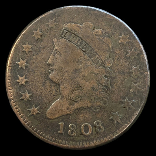 1808 Classic Head Large Cent (F)