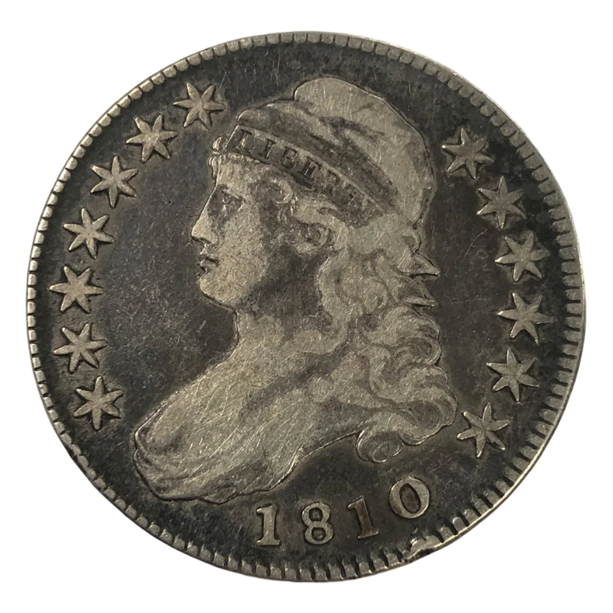 1810 Capped Bust Half Dollar (F)