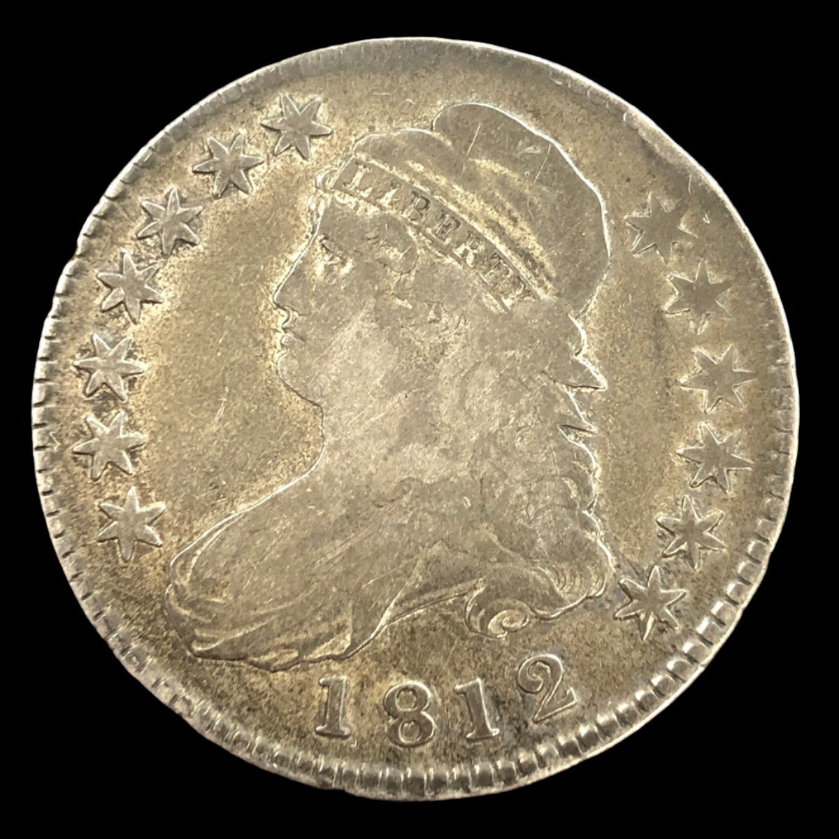 1812 Capped Bust Half Dollar (F)