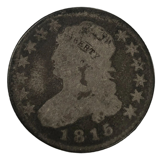 1815 Large Size Capped Bust Quarter (G)