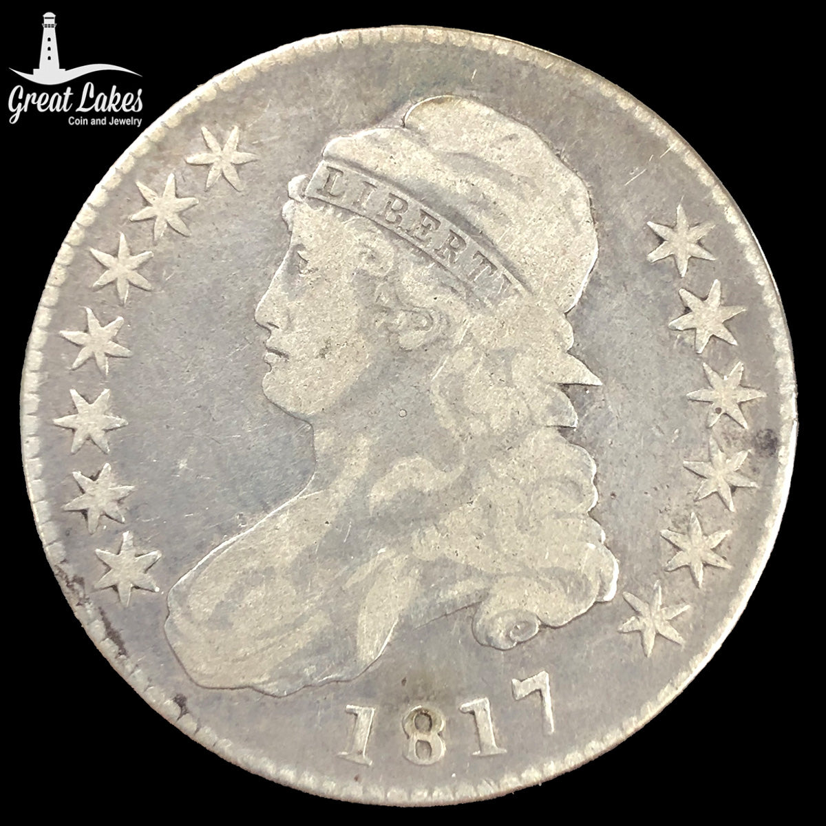 1817 Capped Bust Half Dollar (F)