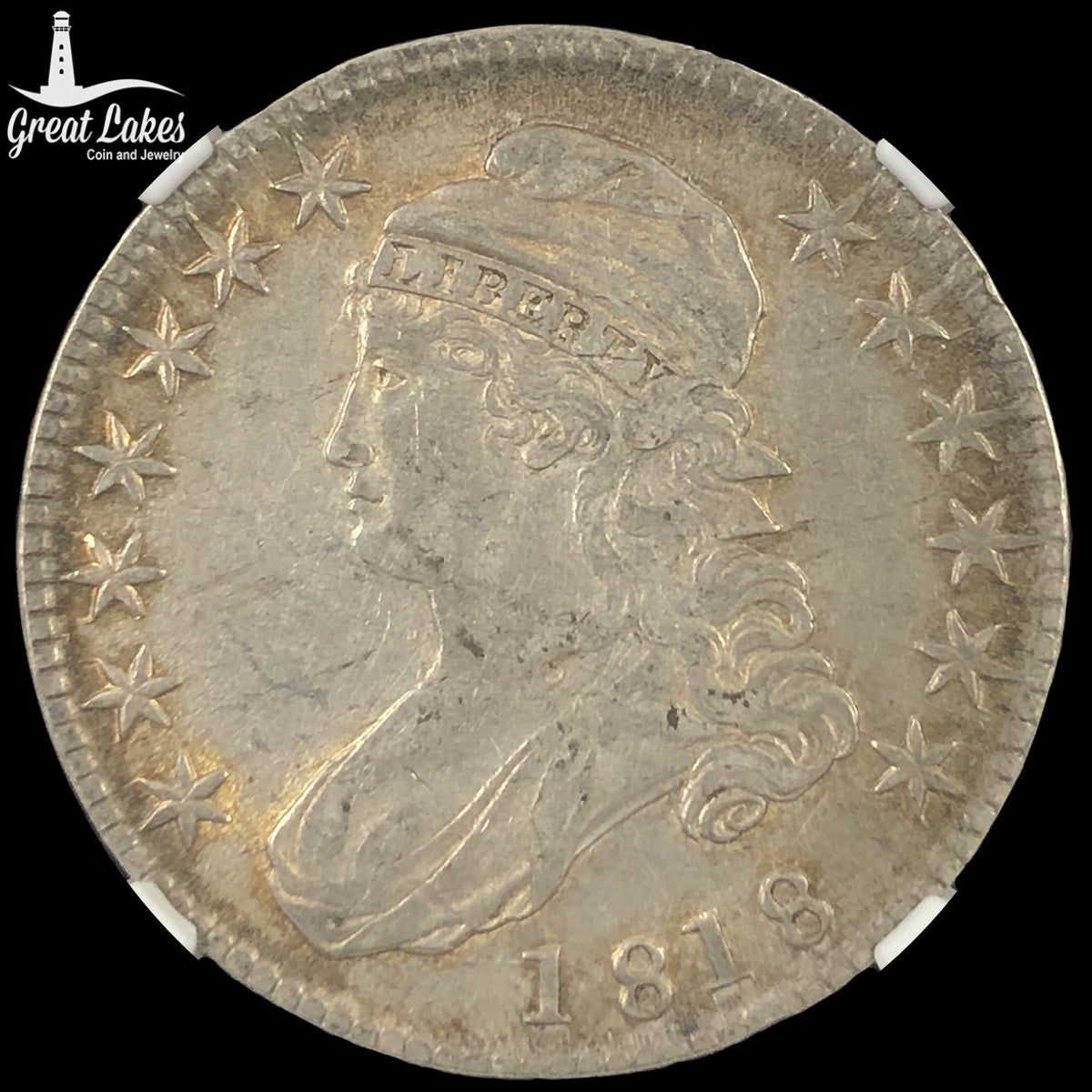 1818 Capped Bust Half Dollar NGC XF45