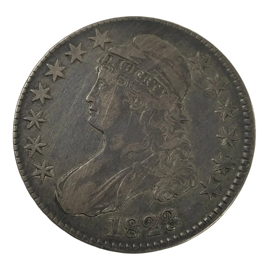 1823 Capped Bust Half Dollar (F Details)