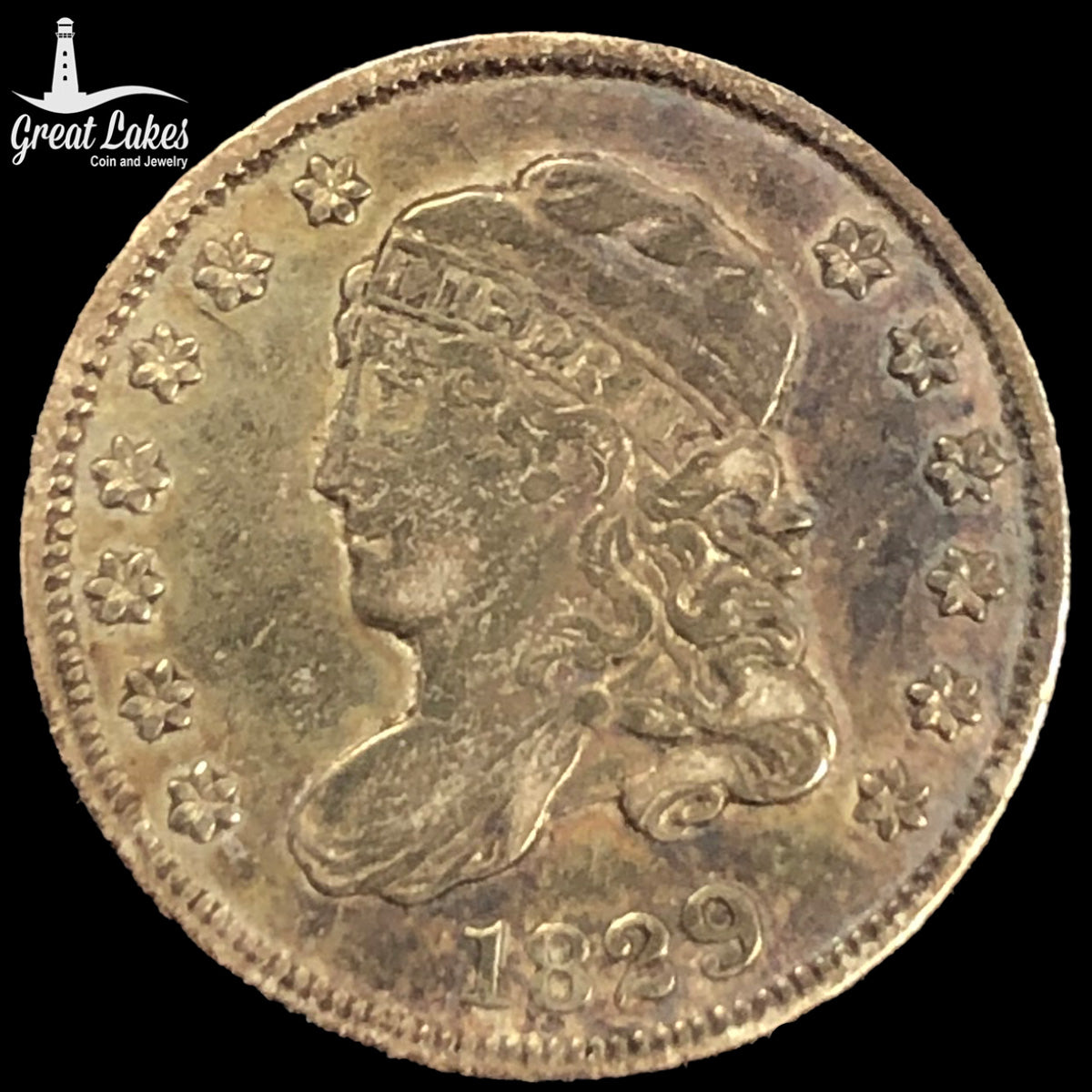 1829 Capped Bust Half Dime (XF)