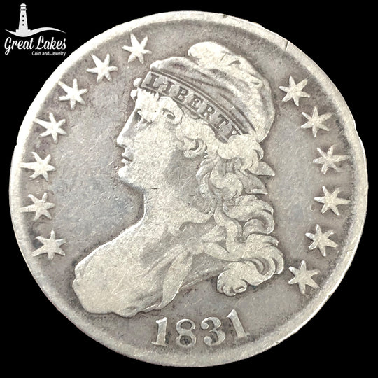 1831 Capped Bust Half Dollar (F Details)