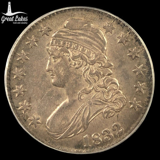 1832 Small Letters Capped Bust Half Dollar PCGS AU53 CAC