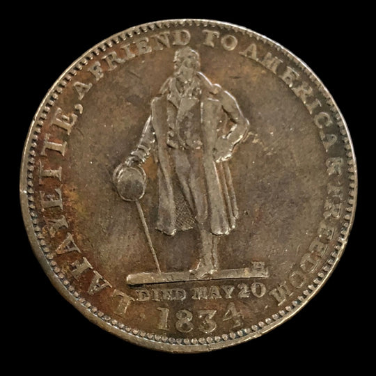1834 Hard Times Token - Lafayette / HM EI Richards