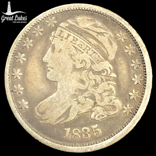 1835 Capped Bust Dime (VF)