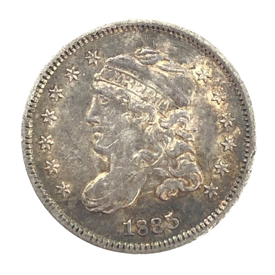 1835 Small Date Large 5 Bust Half Dime (AU)