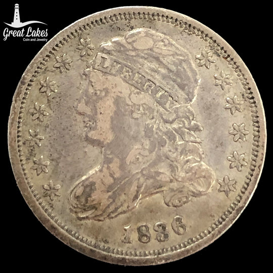 1836 Capped Bust Dime (XF)