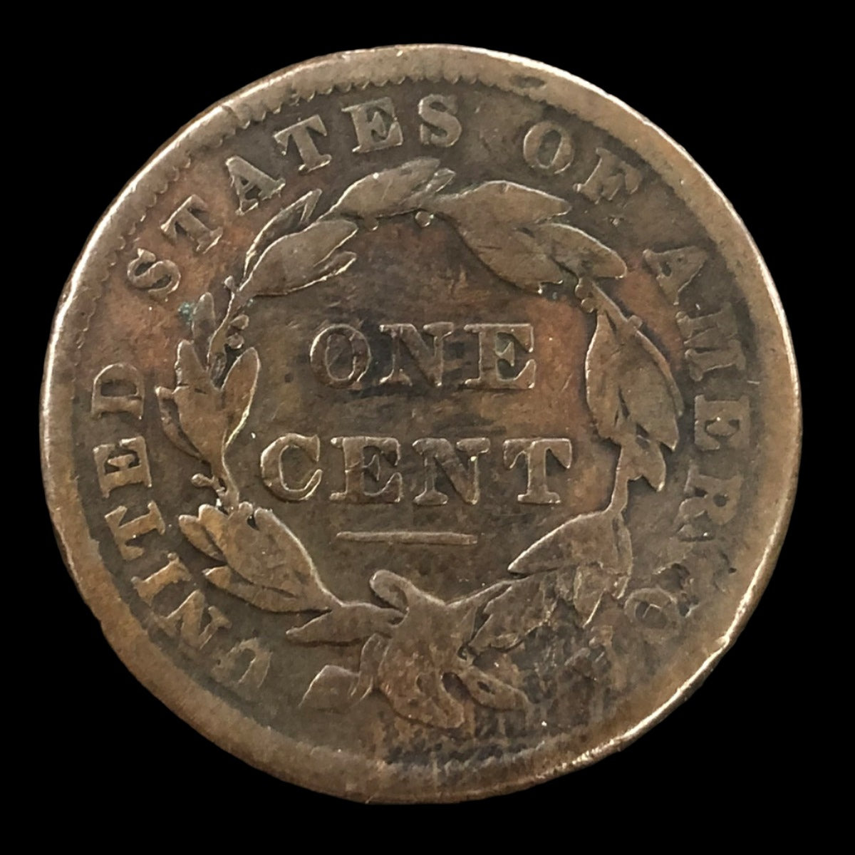 1838 Coronet Head Large Cent (VG)