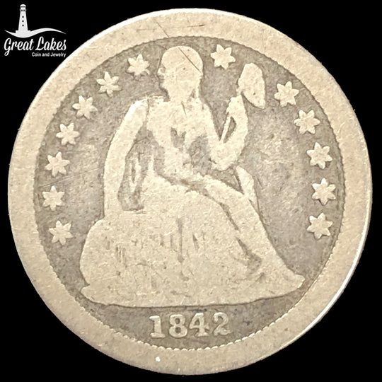 1842-O Seated Liberty Dime (VG)