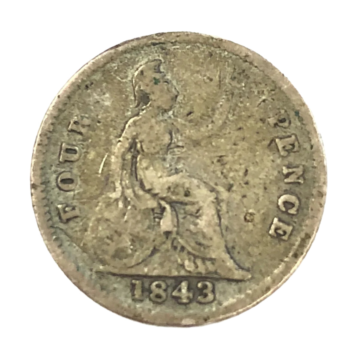 1843 Great Britain 4 Pence