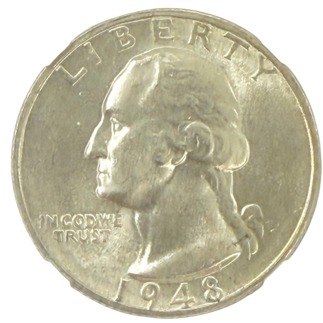 1948-S Washington Quarter NGC MS65