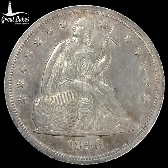 1846-O Seated Liberty Dollar (AU)