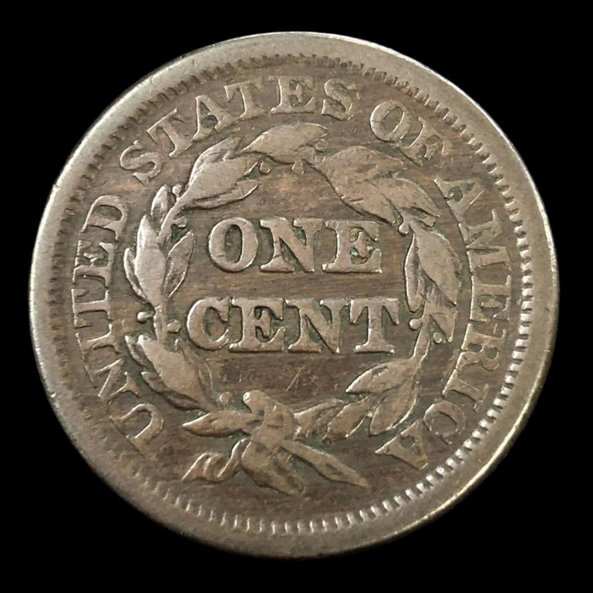 1846 Small Date Braided Hair Large Cent (F)