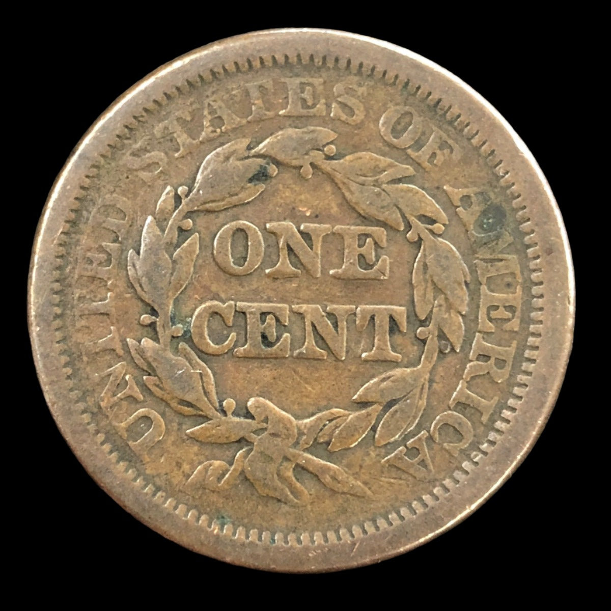 1850 Braided Hair Large Cent (F)