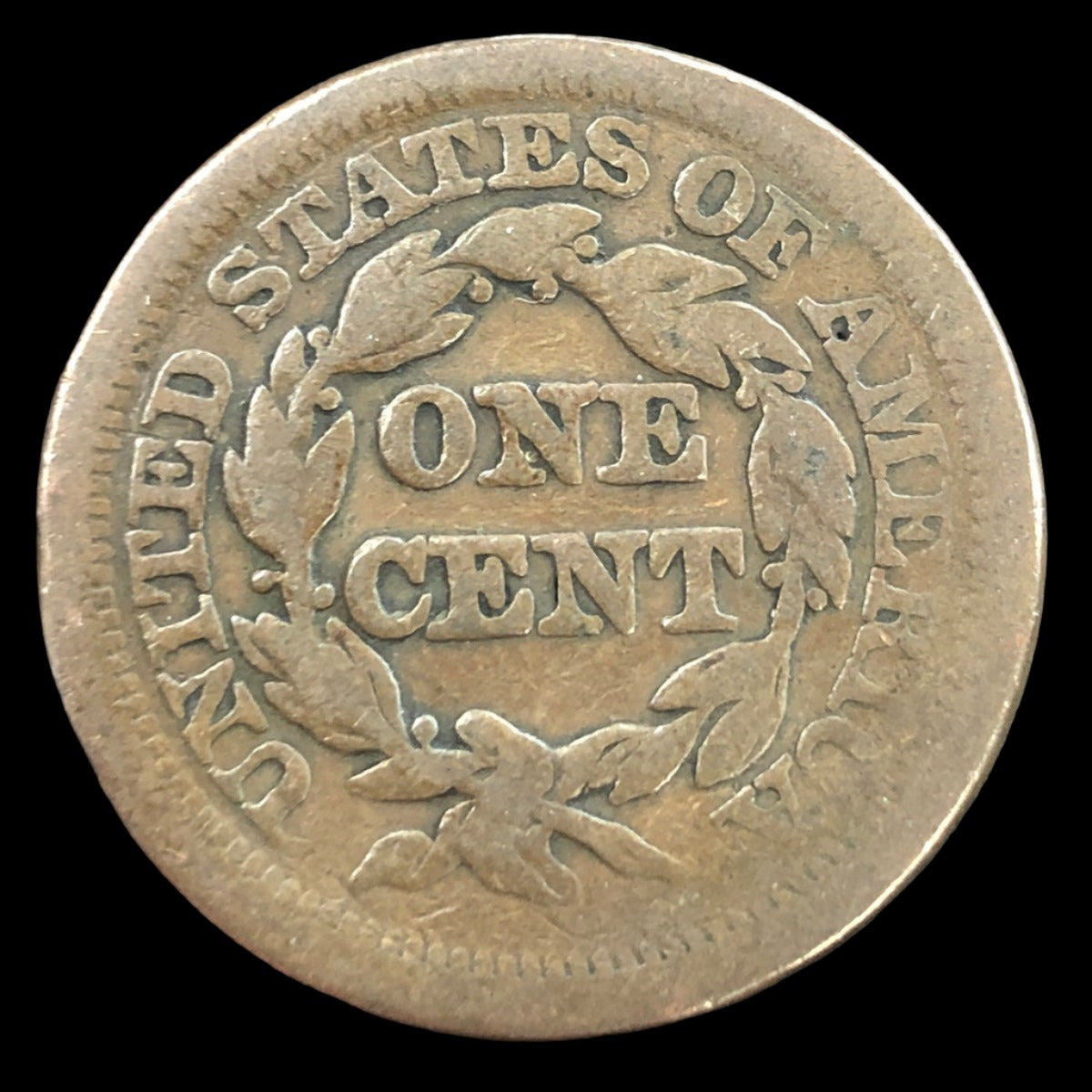1851 Braided Hair Large Cent (VG)
