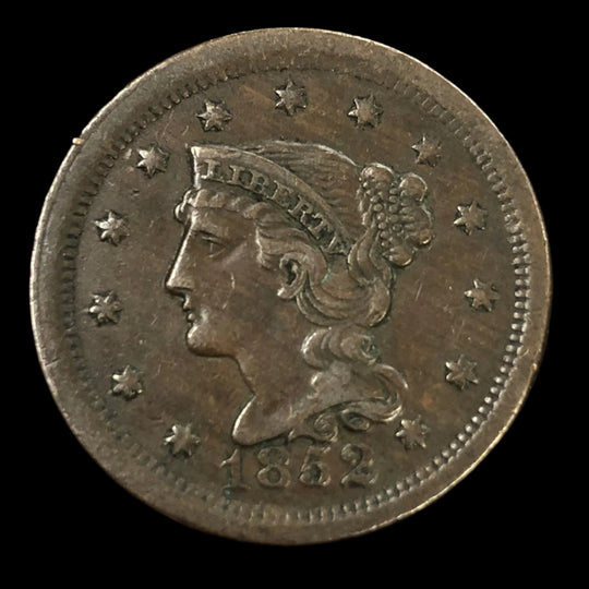 1852 Braided Hair Large Cent (XF)