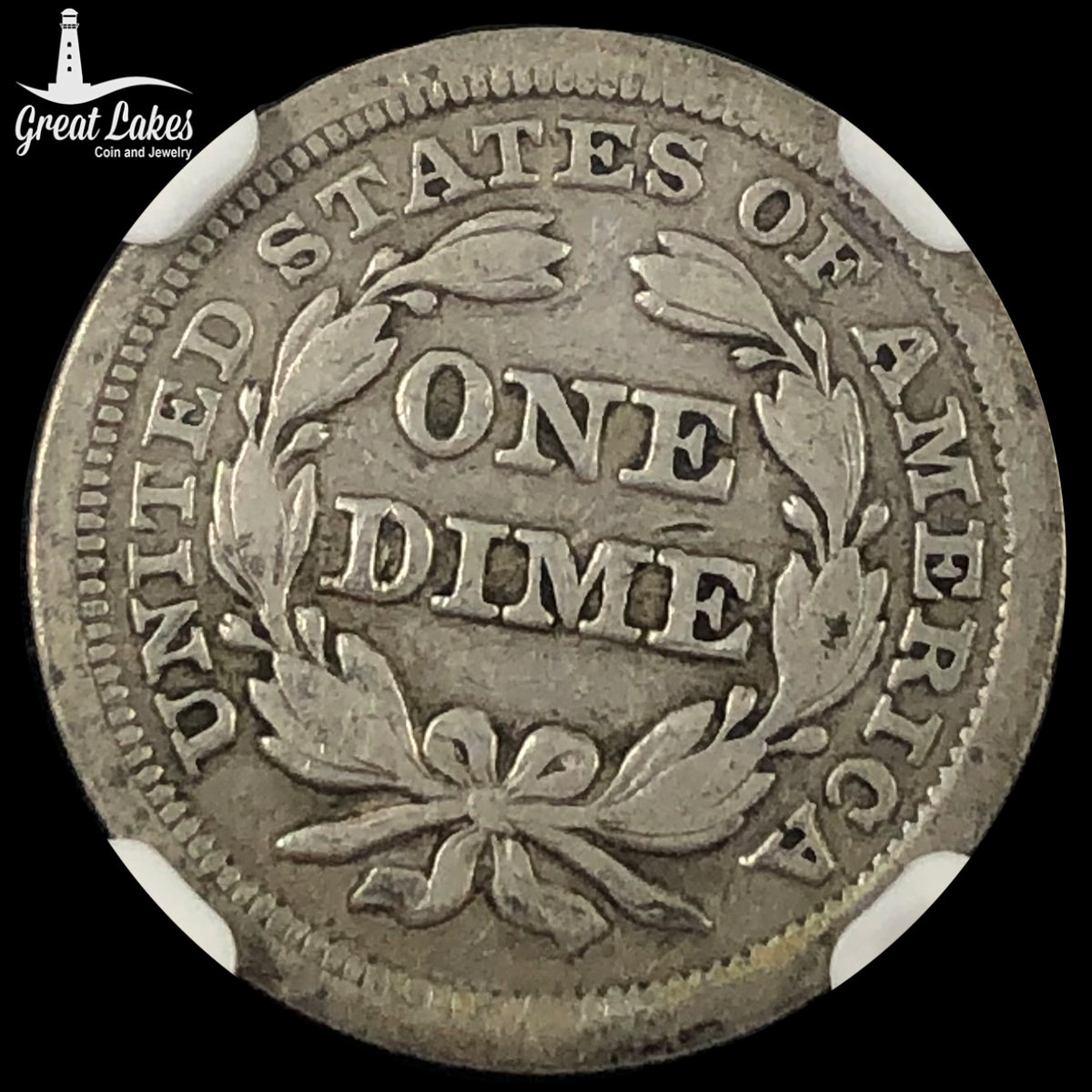 1853 Arrows Seated Liberty Dime (VF)