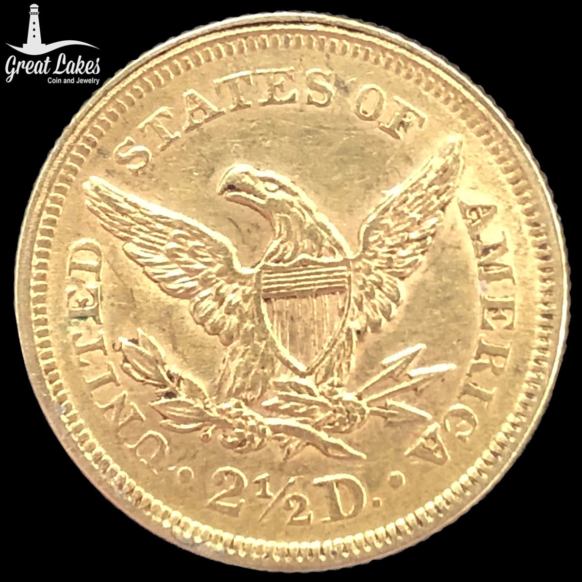 1853 $2.50 Liberty Gold Quarter Eagle (XF) (Cleaned)