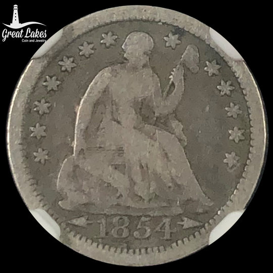 1854 Arrows Seated Liberty Half Dime (VG)