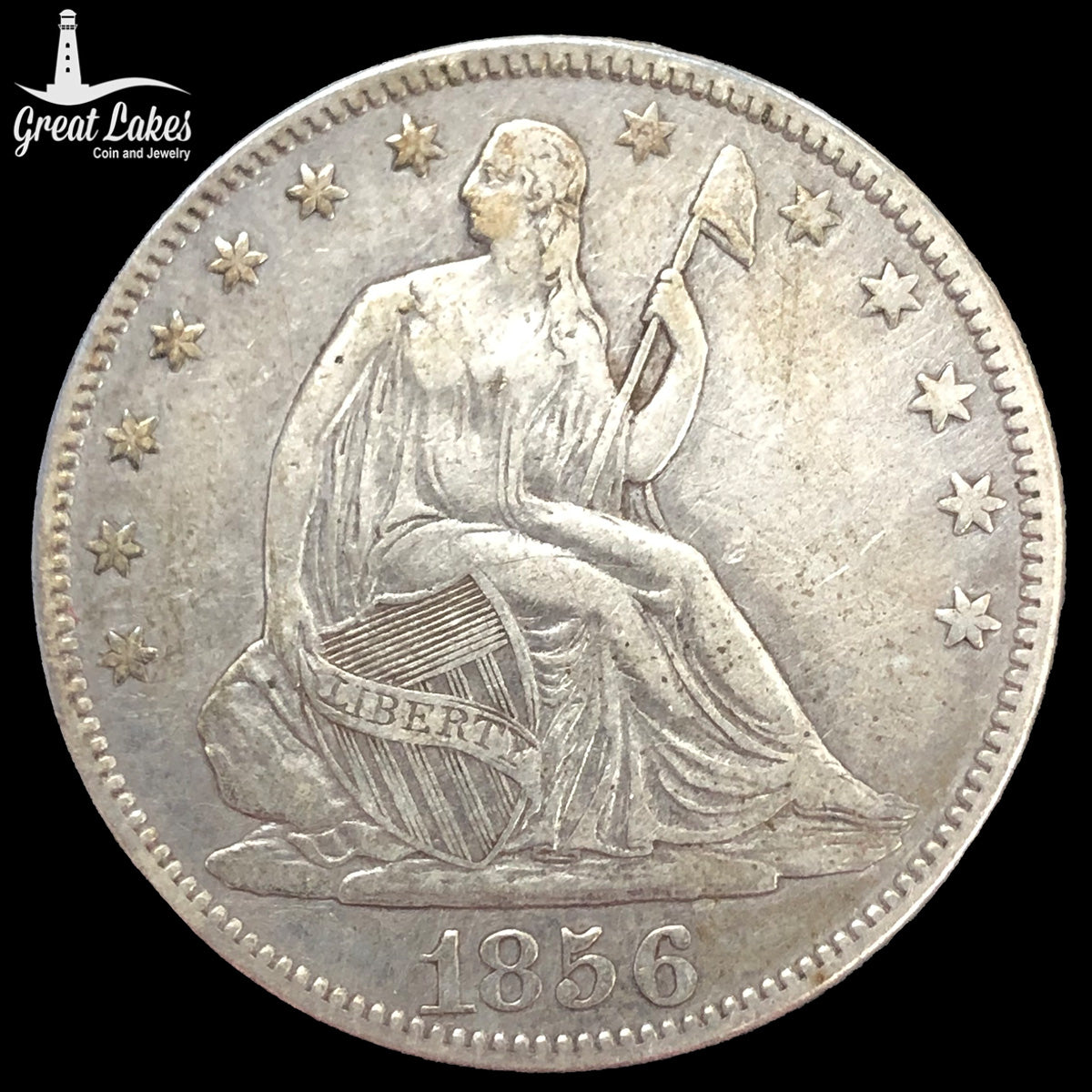 1856 Seated Liberty Half Dollar (XF)