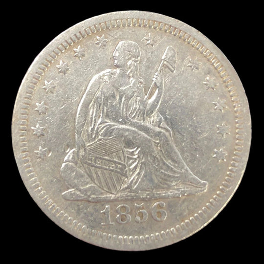 1856 Seated Liberty Quarter (XF Details)
