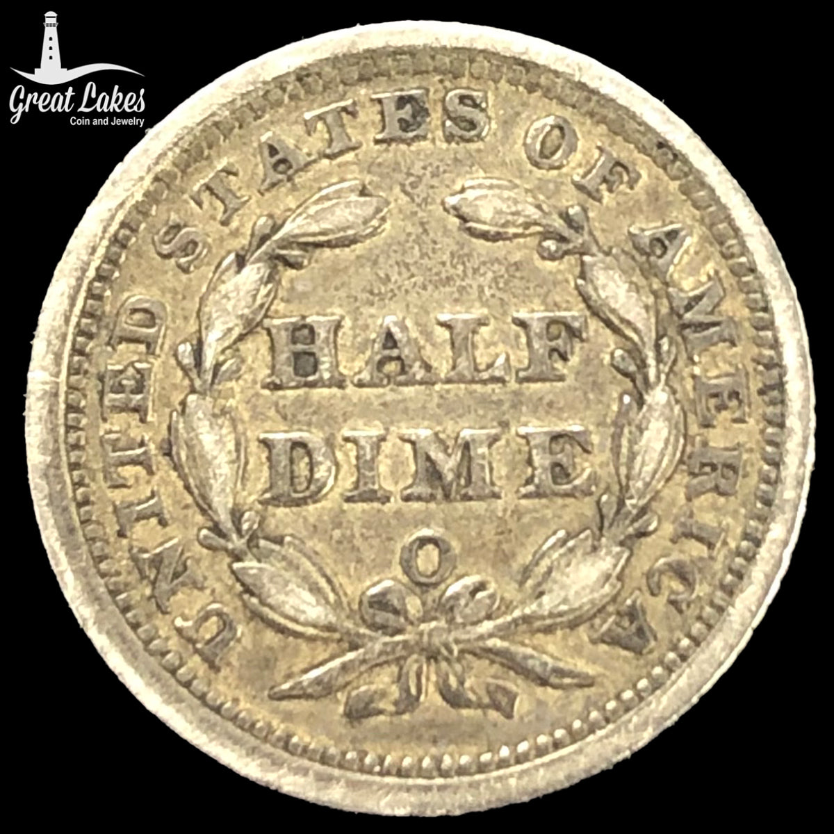 1857-O Seated Liberty Half Dime (XF)