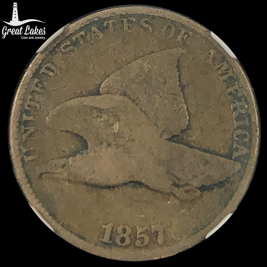 1857 Flying Eagle Cent (VG) (NGC Genuine Stack's W 57th St Collection)