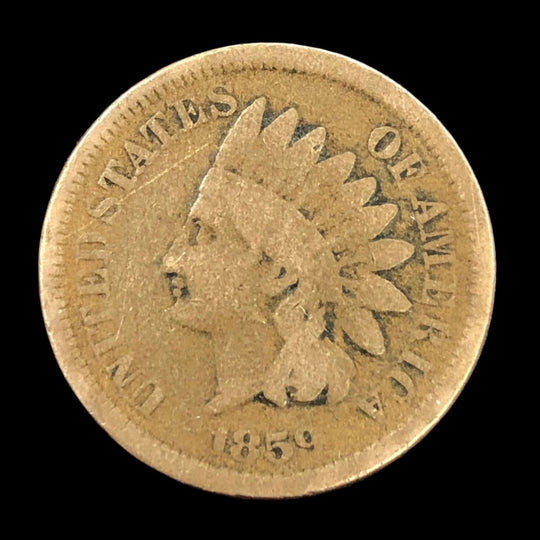 1859 Copper Nickel Indian Cent (G)