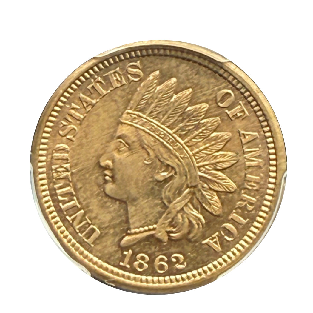 1862 Indian Head Cent PCGS MS63