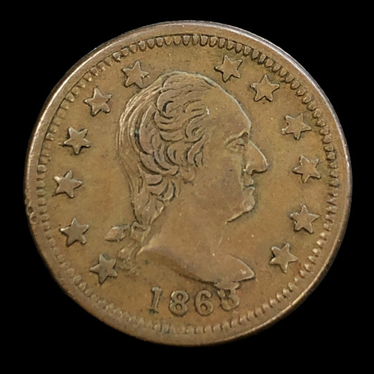 1863 Civil War Token - George Washington / New York