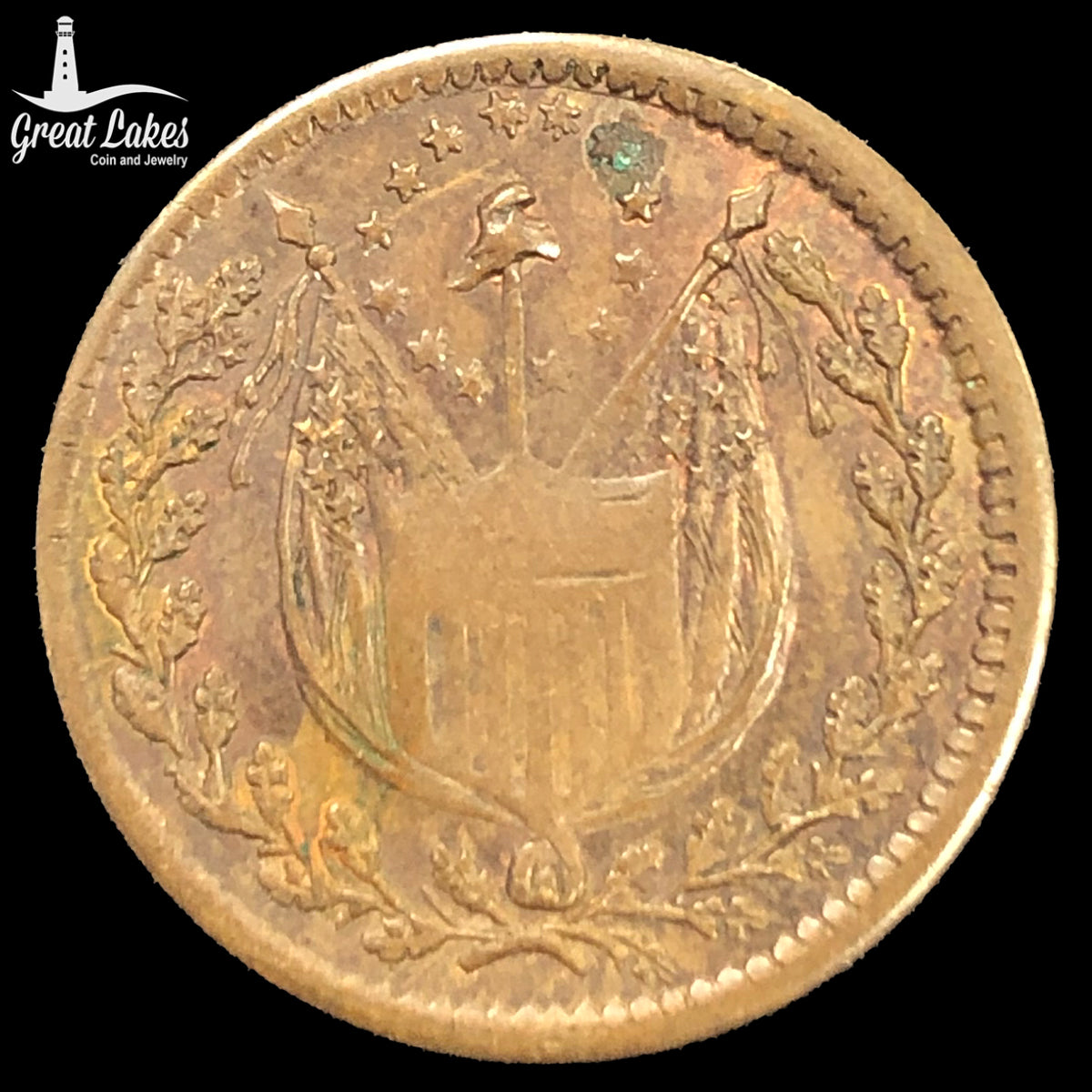 1863 Civil War Token “Liberty And No Slavery”
