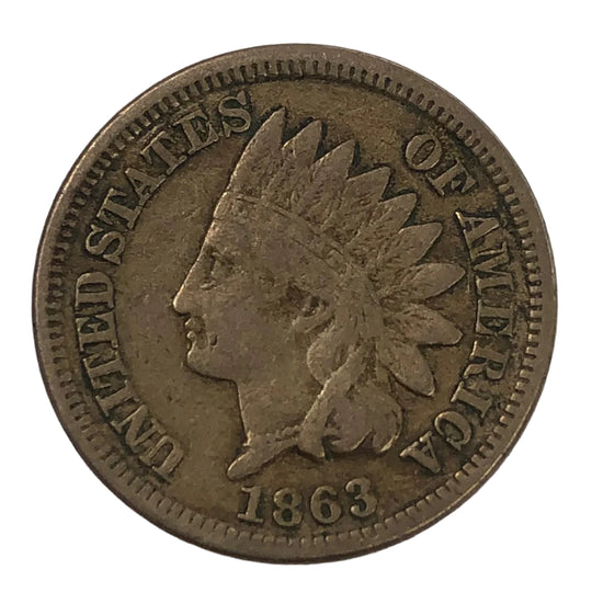 1863 Indian Head Cent (F)