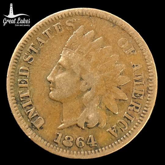 1864-L Indian Head Cent (F)