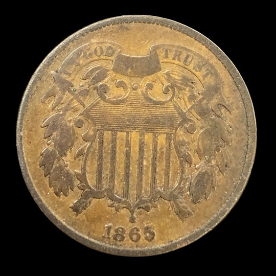 1865 Two Cent Piece (VG)