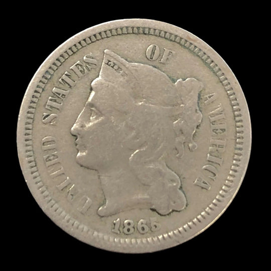 1865 Three Cent Nickel (G)