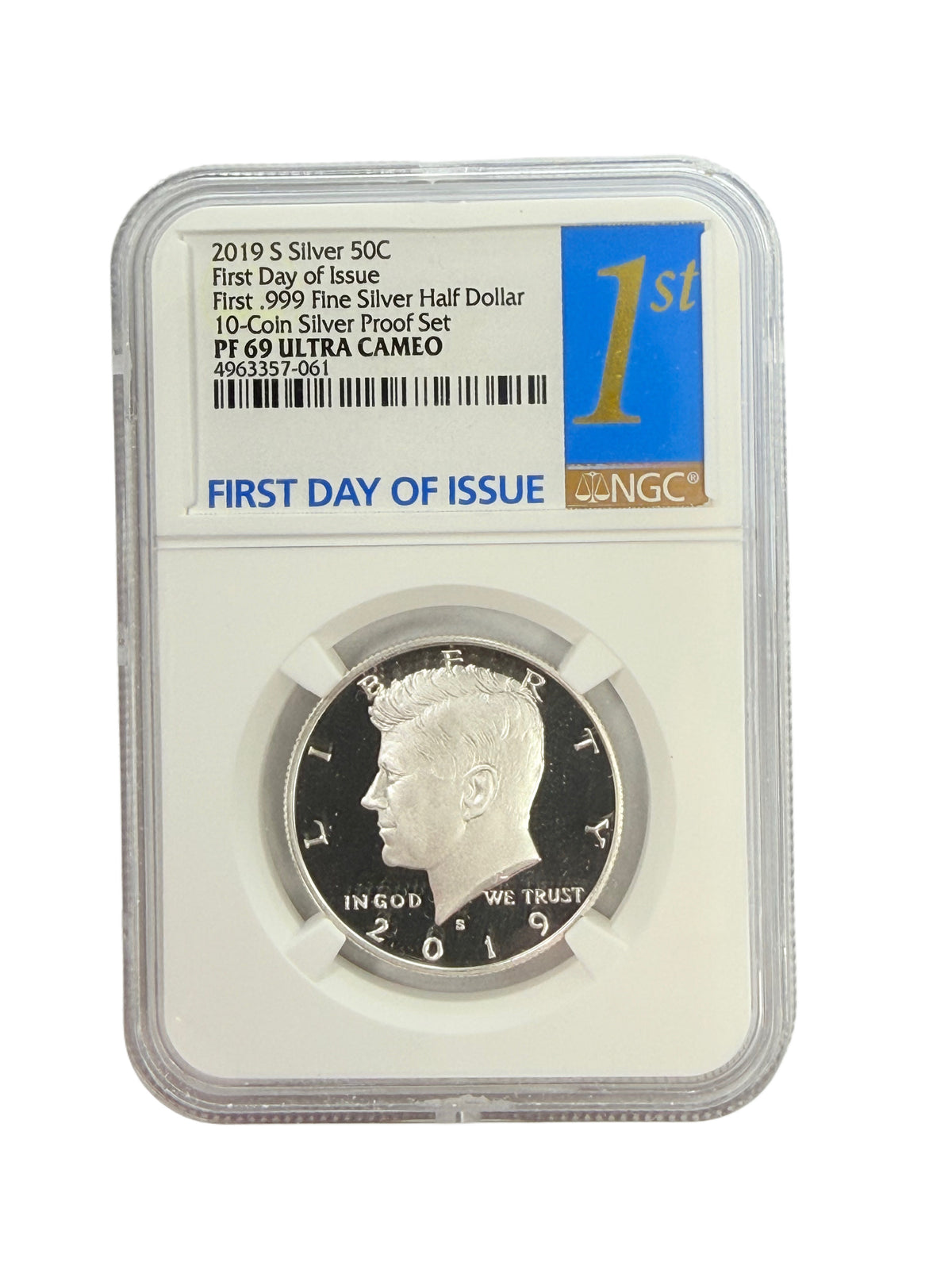 2019-S Silver Kennedy Half Dollar NGC PF69 Ultra Cameo