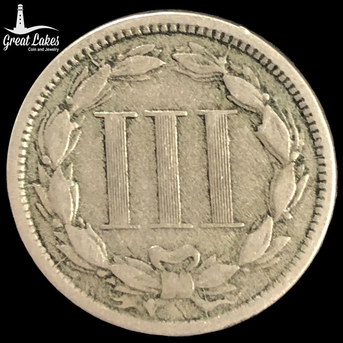 1866 Three Cent Nickel (F)