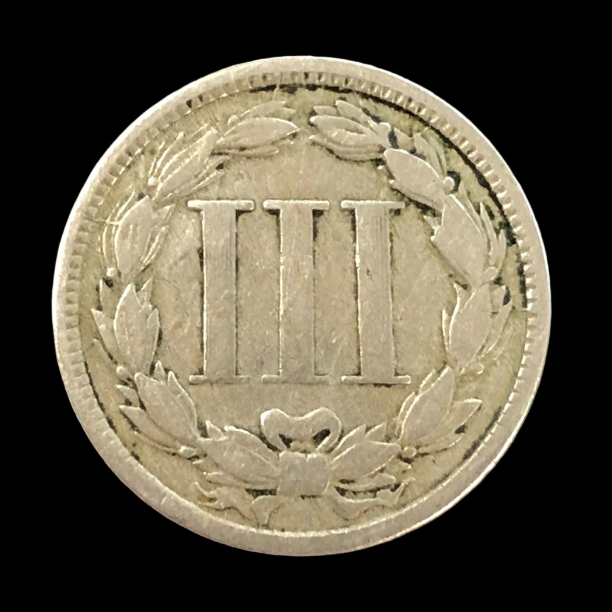 1866 Three Cent Nickel (G Details)