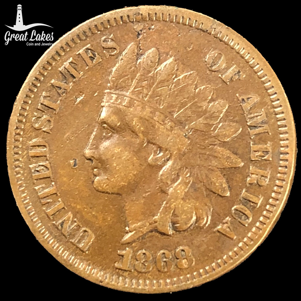 1868 Indian Head Cent (F)